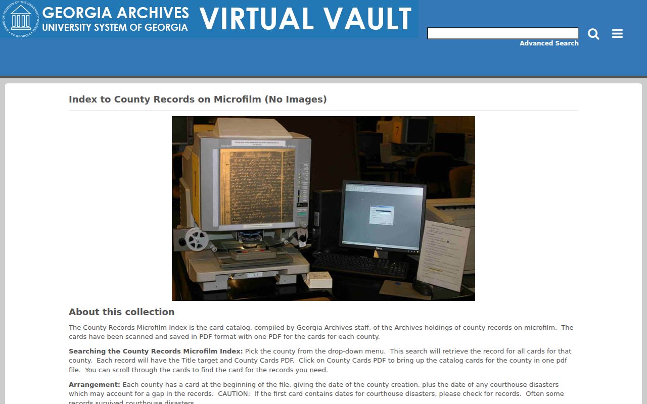 Union City people search in Georgia county microfilm records