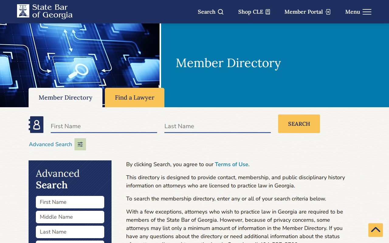 Union City people directories Georgia Bar member search